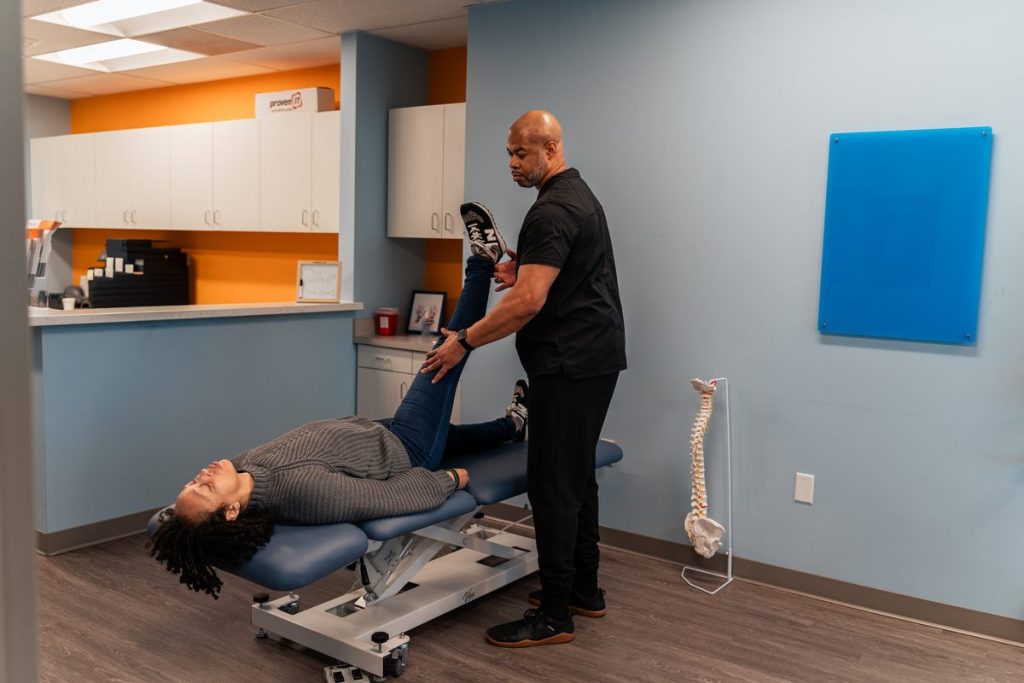 "Manual therapy session focusing on the upper back and shoulders"